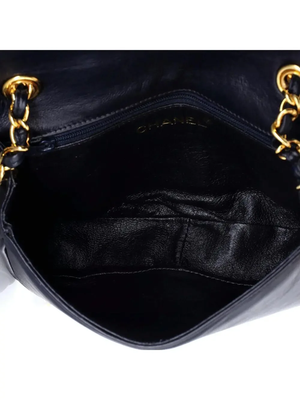 Chanel Vintage Cc Stitch Flap Bag #334907C20B